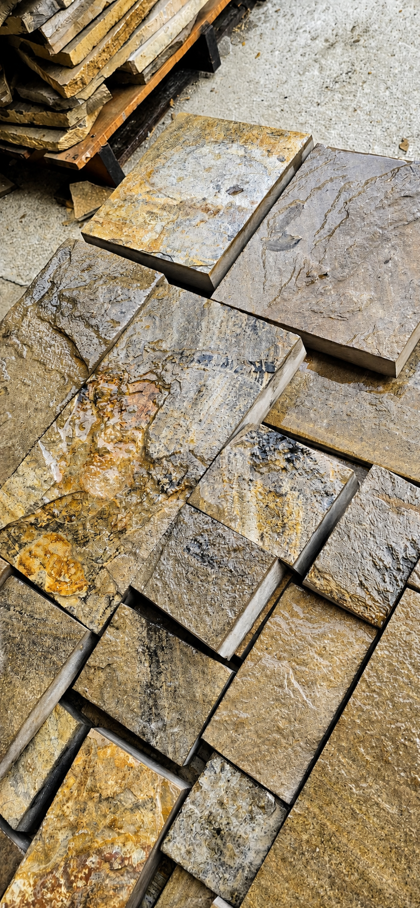 Natural stone selection